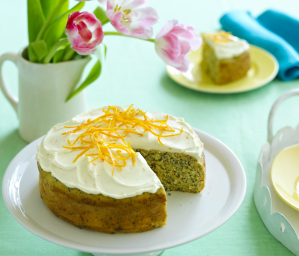 Orange and Poppyseed Cake with Cream Cheese Icing
