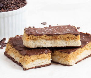 Salted Chocolate and Peanut Slice
