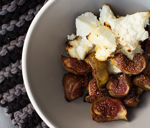 Sweet Figs with Baked Ricotta